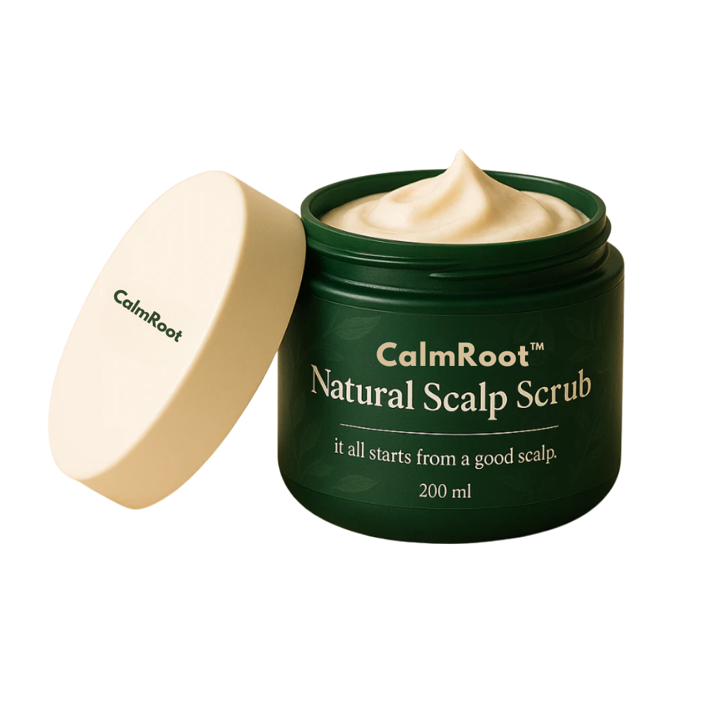 CalmRoot™ Gommage Cuir Chevelu Naturel - Restaurez votre cuir chevelu en 7 jours – soulagement total immédiat