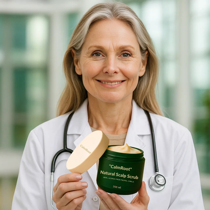 CalmRoot™ Gommage Cuir Chevelu Naturel - Restaurez votre cuir chevelu en 7 jours – soulagement total immédiat