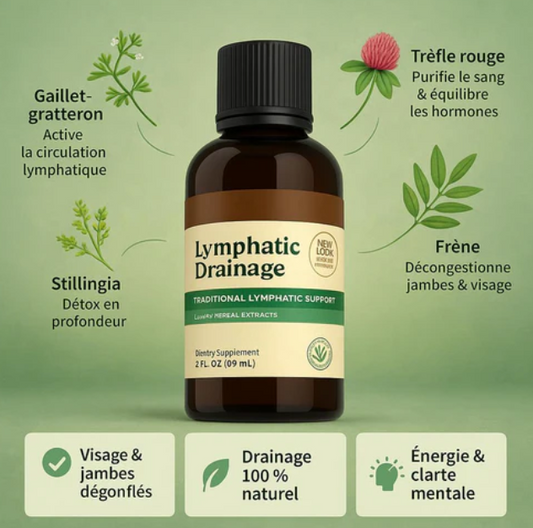 Drenalia™ -  Drainage lymphatique naturel — visage affiné, jambes légères, ventre plat✨